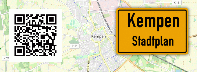 Stadtplan Kempen