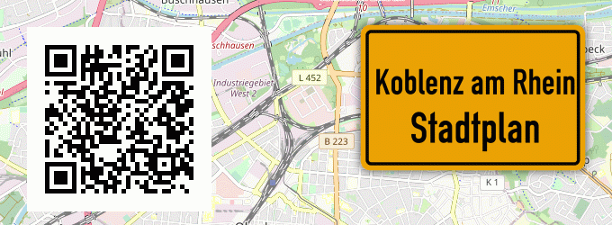 Stadtplan Koblenz am Rhein