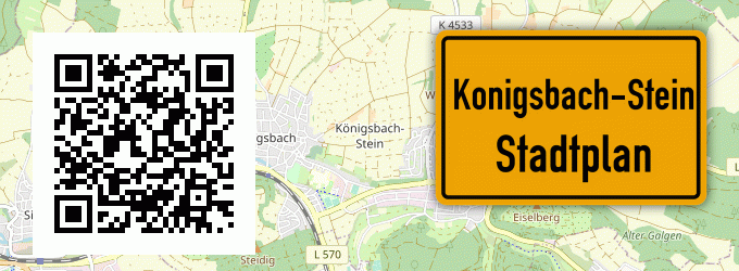 Stadtplan Konigsbach-Stein