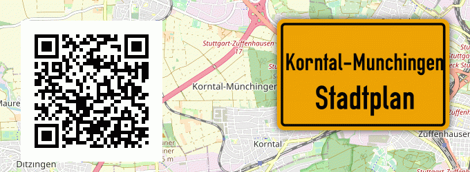 Stadtplan Korntal-Munchingen