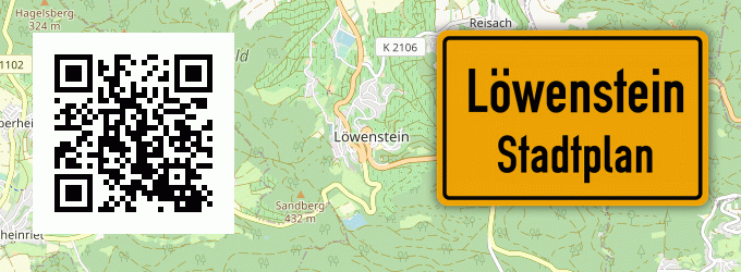 Stadtplan Löwenstein