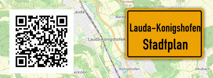 Stadtplan Lauda-Konigshofen