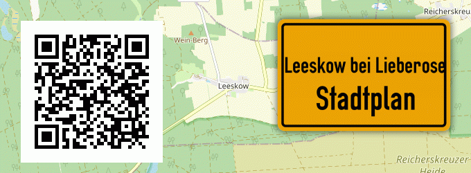 Stadtplan Leeskow bei Lieberose