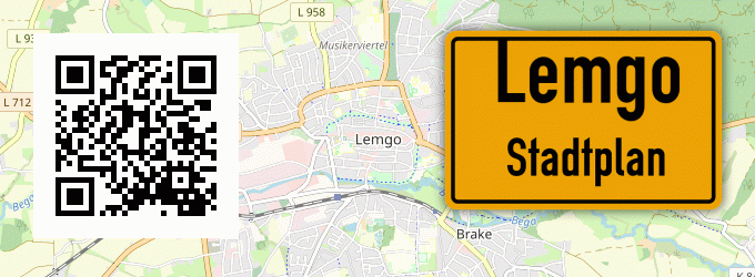 Stadtplan Lemgo