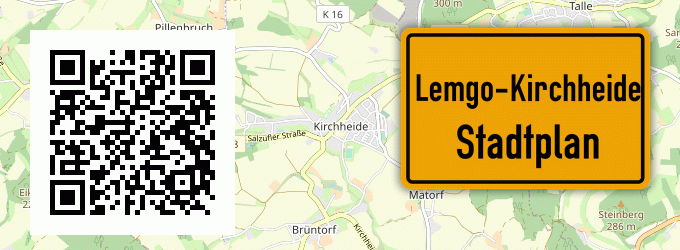 Stadtplan Lemgo-Kirchheide