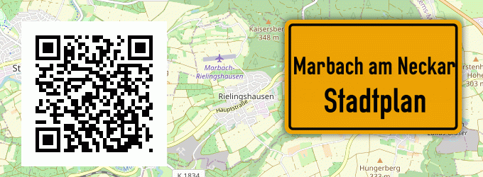 Stadtplan Marbach am Neckar
