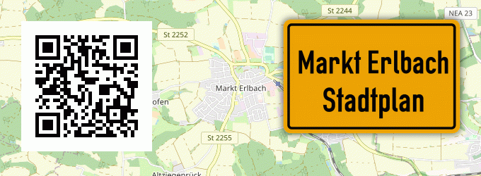 Stadtplan Markt Erlbach