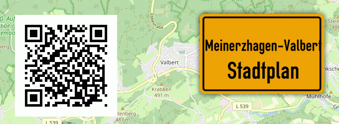 Stadtplan Meinerzhagen-Valbert