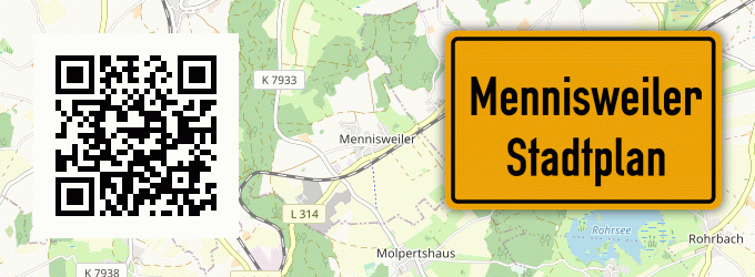 Stadtplan Mennisweiler