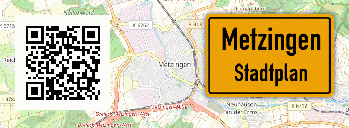 Stadtplan Metzingen