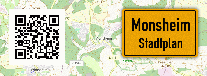 Stadtplan Monsheim