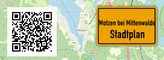 Stadtplan Motzen bei Mittenwalde, Mark