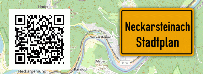 Stadtplan Neckarsteinach