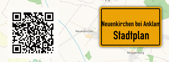 Stadtplan Neuenkirchen bei Anklam