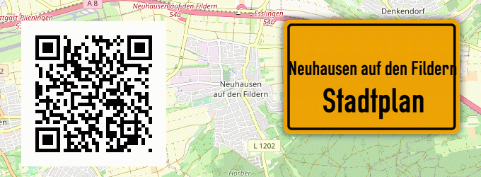 Stadtplan Neuhausen auf den Fildern