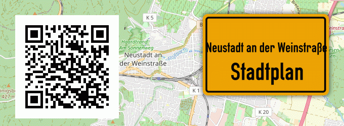 Stadtplan Neustadt an der Weinstraße