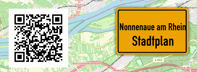 Stadtplan Nonnenaue am Rhein
