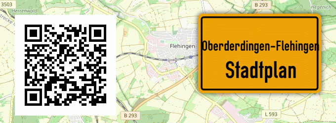 Stadtplan Oberderdingen-Flehingen
