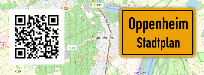 Stadtplan Oppenheim