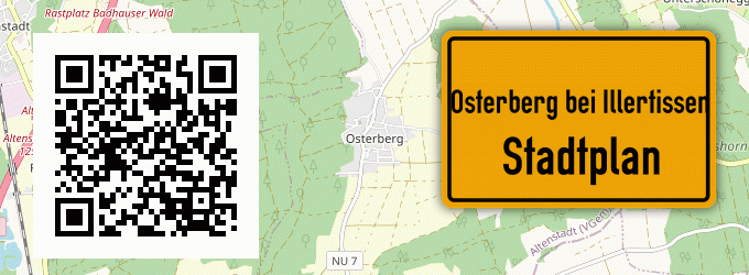 Stadtplan Osterberg bei Illertissen