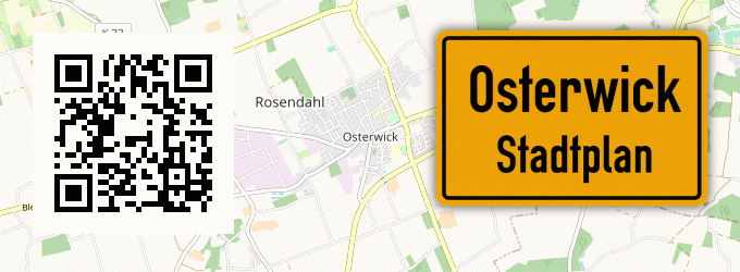 Stadtplan Osterwick, Westfalen
