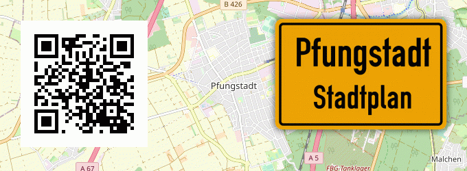 Stadtplan Pfungstadt