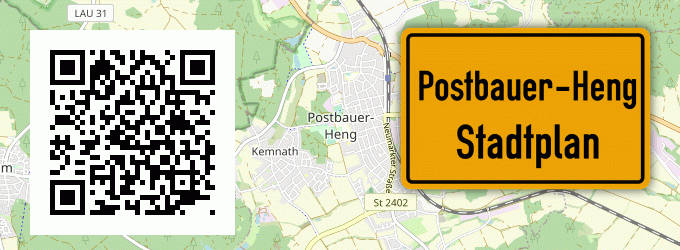 Stadtplan Postbauer-Heng