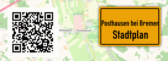 Stadtplan Posthausen bei Bremen