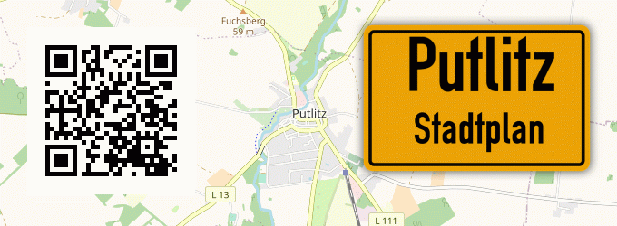 Stadtplan Putlitz