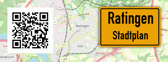 Stadtplan Ratingen