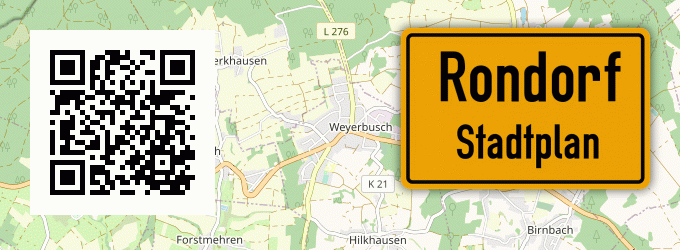 Stadtplan Rondorf, Rheinland