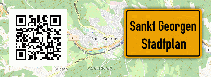 Stadtplan Sankt Georgen