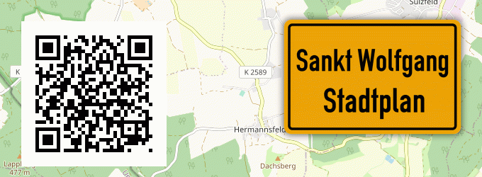 Stadtplan Sankt Wolfgang
