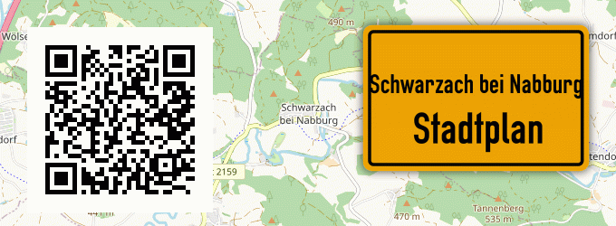 Stadtplan Schwarzach bei Nabburg