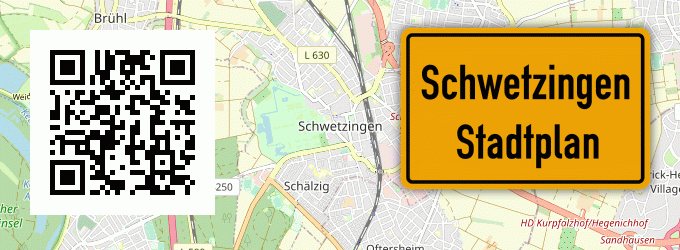 Stadtplan Schwetzingen