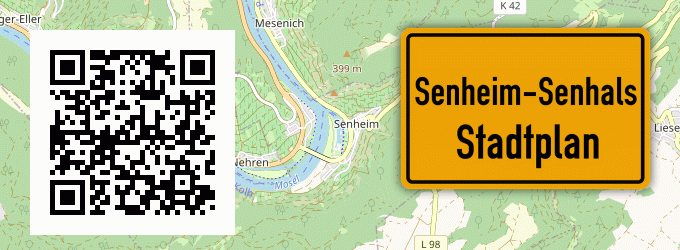 Stadtplan Senheim-Senhals
