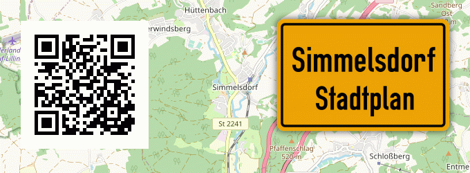 Stadtplan Simmelsdorf