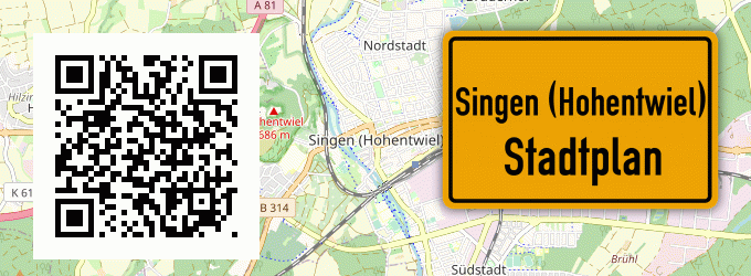 Stadtplan Singen (Hohentwiel)