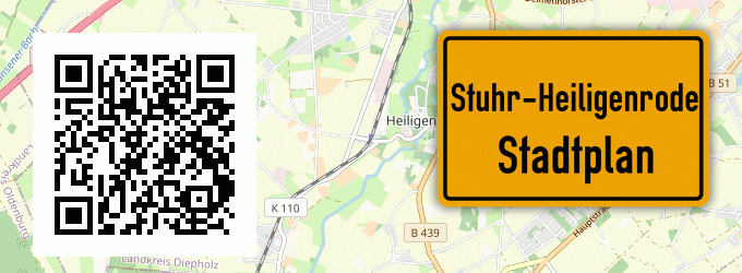 Stadtplan Stuhr-Heiligenrode
