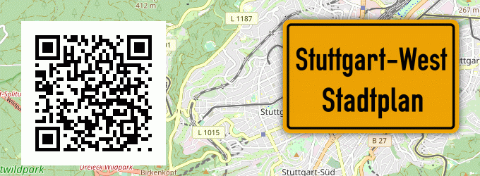 Stadtplan Stuttgart-West