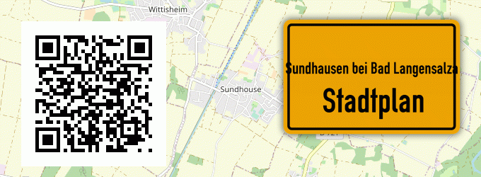 Stadtplan Sundhausen bei Bad Langensalza