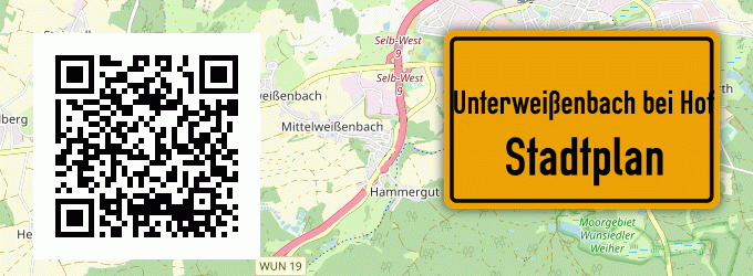 Stadtplan Unterweißenbach bei Hof, Saale