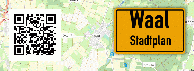 Stadtplan Waal