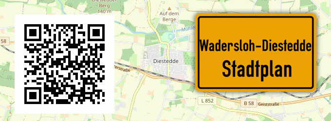 Stadtplan Wadersloh-Diestedde