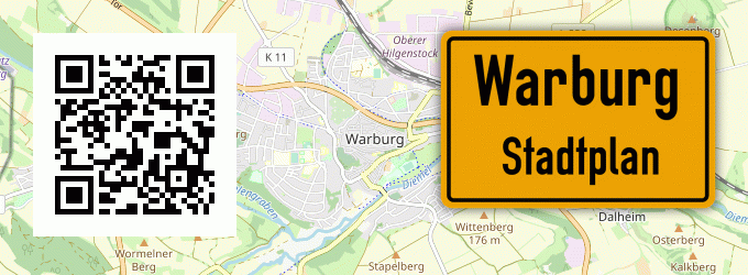 Stadtplan Warburg