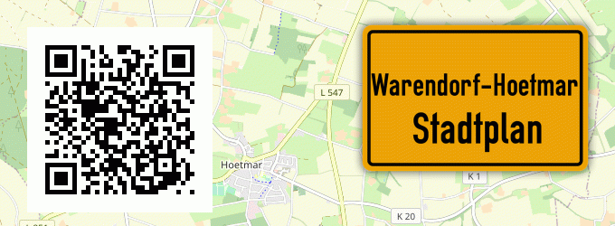 Stadtplan Warendorf-Hoetmar