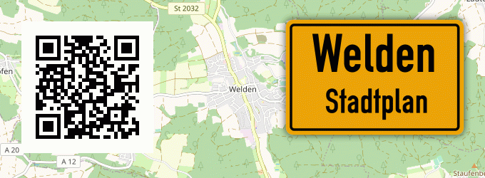 Stadtplan Welden