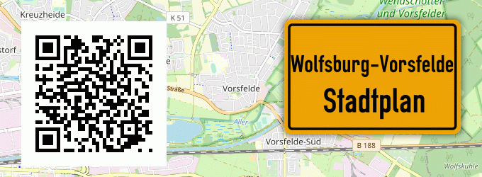 Stadtplan Wolfsburg-Vorsfelde