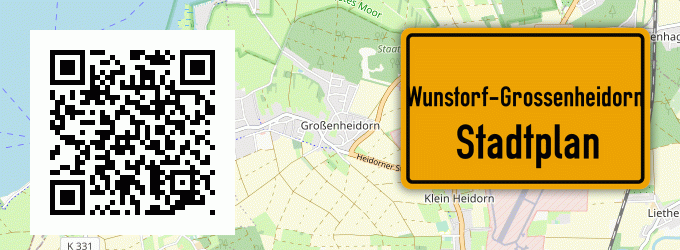 Stadtplan Wunstorf-Grossenheidorn