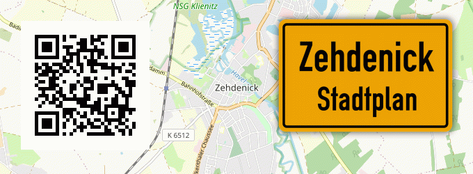 Stadtplan Zehdenick